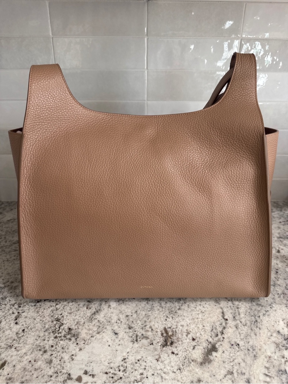 Cuyana Oversized Double Loop Bag in Cappuccino